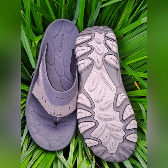 Merrell Men's Huntington Sport Gray Flip Flop Sandals Size 9 - Picture 3 of 6